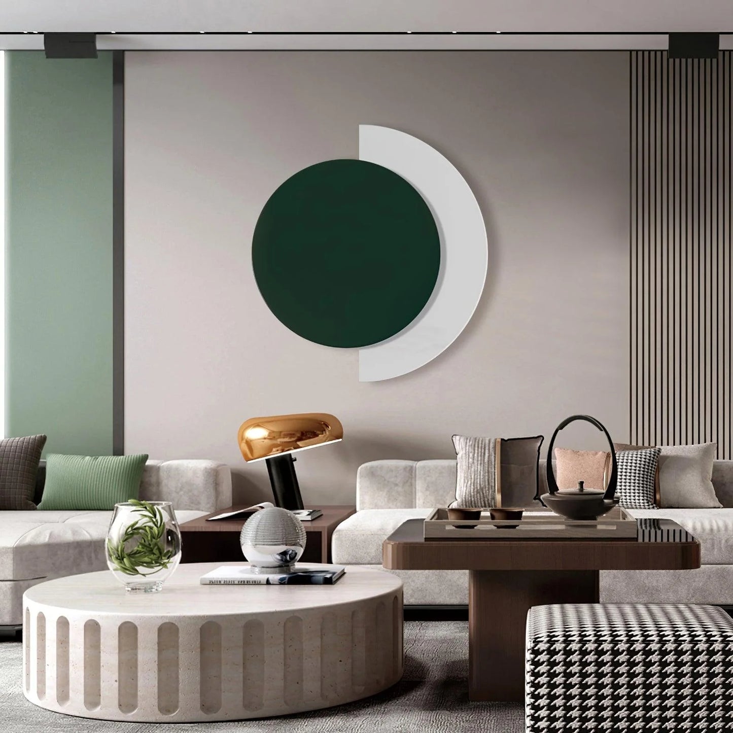 Edge Rounded Acrylic Wall Light – Minimalist Metal Fixture