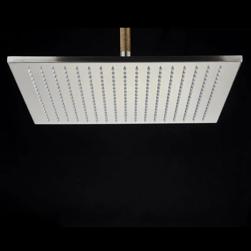 LED Rainfall Shower Head LED Top Over Sprayer Heads Rainfall Shower-Rain Shower Heads-Index Bath-Black Head 10-Index Bath
