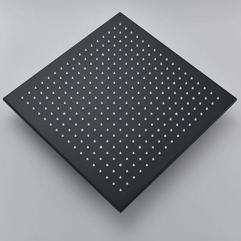 LED Rainfall Shower Head LED Top Over Sprayer Heads Rainfall Shower-Rain Shower Heads-Index Bath-Black Head 10-Index Bath