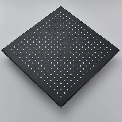 LED Rainfall Shower Head LED Top Over Sprayer Heads Rainfall Shower-Rain Shower Heads-Index Bath-Black Head 10-Index Bath