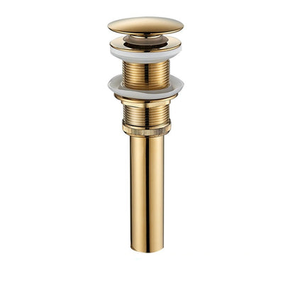 Basin Faucet - Matte Black Basin Sink Pop Up Drain Brass Drain Plug Sink Drain