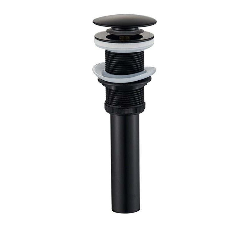 Basin Faucet - Matte Black Basin Sink Pop Up Drain Brass Drain Plug Sink Drain