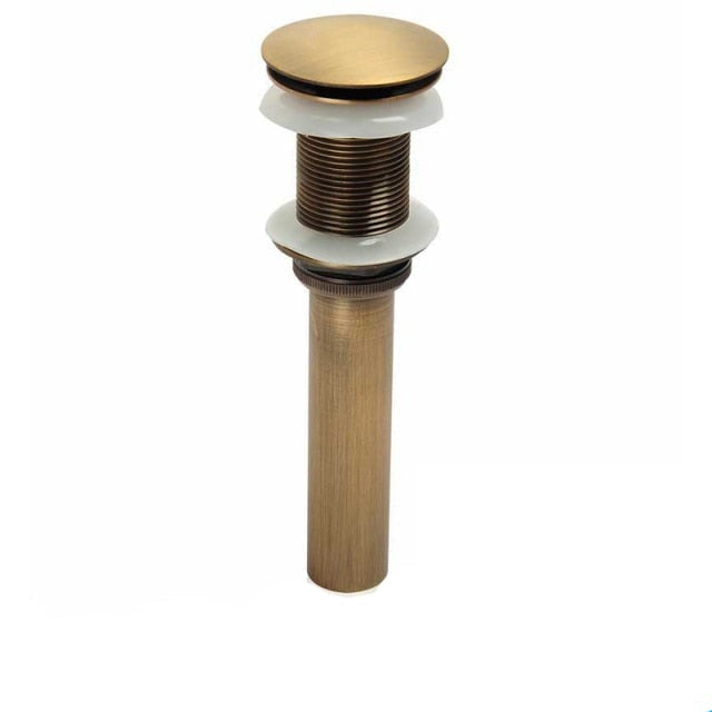 Basin Faucet - Matte Black Basin Sink Pop Up Drain Brass Drain Plug Sink Drain