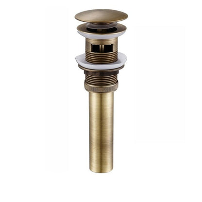 Basin Faucet - Matte Black Basin Sink Pop Up Drain Brass Drain Plug Sink Drain