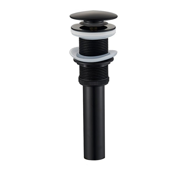 Basin Faucet - Matte Black Basin Sink Pop Up Drain Brass Drain Plug Sink Drain