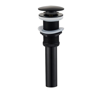 Basin Faucet - Matte Black Basin Sink Pop Up Drain Brass Drain Plug Sink Drain