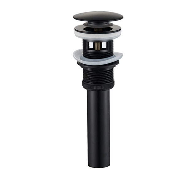 Basin Faucet - Matte Black Basin Sink Pop Up Drain Brass Drain Plug Sink Drain