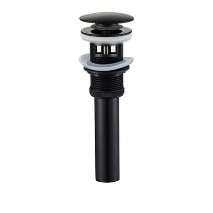 Basin Faucet - Matte Black Basin Sink Pop Up Drain Brass Drain Plug Sink Drain