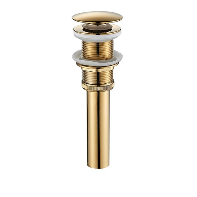 Basin Faucet - Matte Black Basin Sink Pop Up Drain Brass Drain Plug Sink Drain