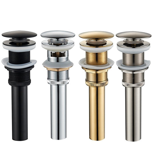 Basin Faucet - Matte Black Basin Sink Pop Up Drain Brass Drain Plug Sink Drain