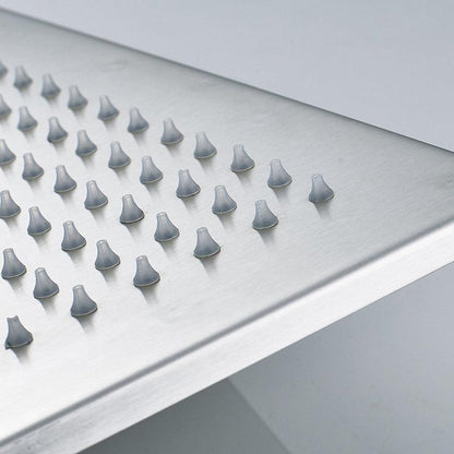 Rain Shower Heads - Multi-colored Stainless Steel Square Shaped Rainfall Showerhead With LED Lights