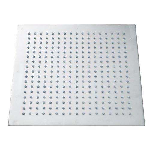 Rain Shower Heads - Multi-colored Stainless Steel Square Shaped Rainfall Showerhead With LED Lights