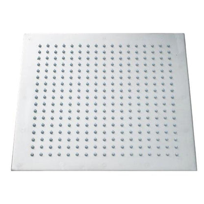 Rain Shower Heads - Multi-colored Stainless Steel Square Shaped Rainfall Showerhead With LED Lights