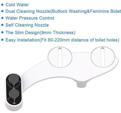 Bidet Faucet - Non-Electric Toilet Seat Bidet Attachment Portable Bidet