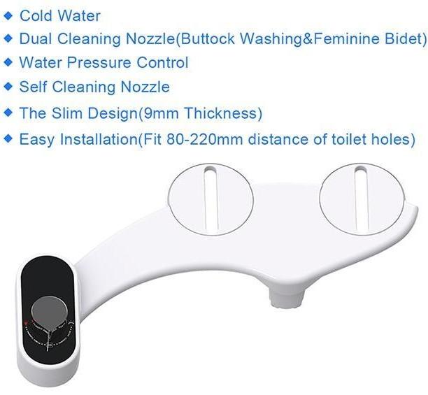 Bidet Faucet - Non-Electric Toilet Seat Bidet Attachment Portable Bidet