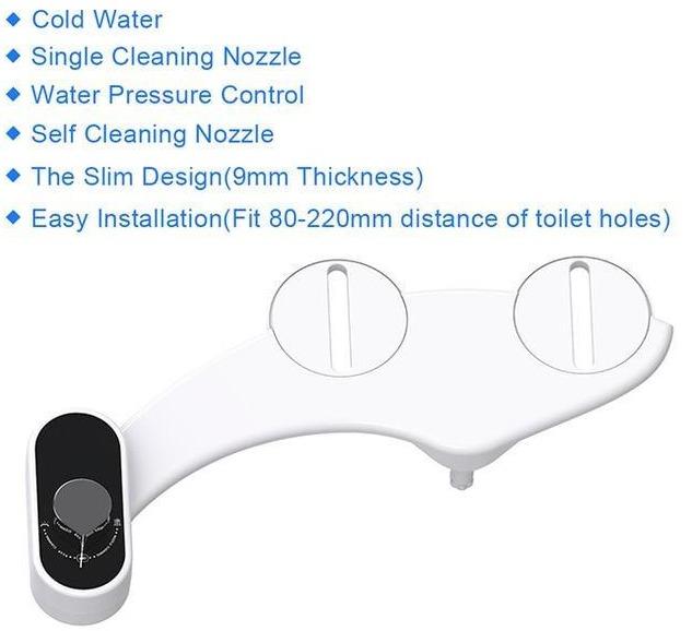 Bidet Faucet - Non-Electric Toilet Seat Bidet Attachment Portable Bidet