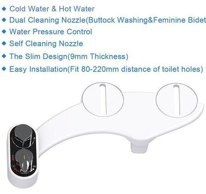 Bidet Faucet - Non-Electric Toilet Seat Bidet Attachment Portable Bidet