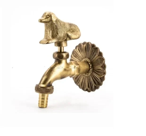 Outdoor Garden Faucet Wall Mount Solid Decorative Antique Tap-Basin Faucet-Index Bath