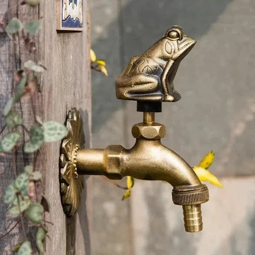 Outdoor Garden Faucet Wall Mount Solid Decorative Antique Tap-Basin Faucet-Index Bath