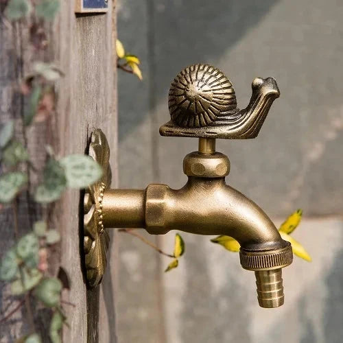 Outdoor Garden Faucet Wall Mount Solid Decorative Antique Tap-Basin Faucet-Index Bath