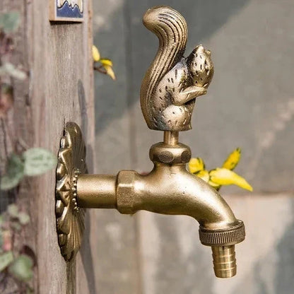 Outdoor Garden Faucet Wall Mount Solid Decorative Antique Tap-Basin Faucet-Index Bath