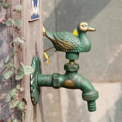 Outdoor Garden Faucet Wall Mount Solid Decorative Antique Tap-Basin Faucet-Index Bath