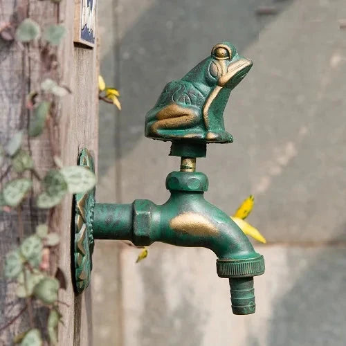 Outdoor Garden Faucet Wall Mount Solid Decorative Antique Tap-Basin Faucet-Index Bath