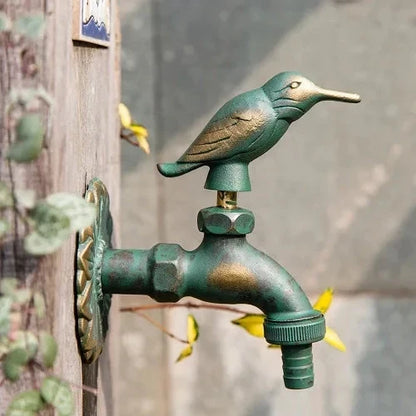 Outdoor Garden Faucet Wall Mount Solid Decorative Antique Tap-Basin Faucet-Index Bath