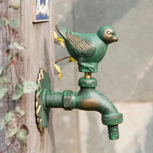Outdoor Garden Faucet Wall Mount Solid Decorative Antique Tap-Basin Faucet-Index Bath