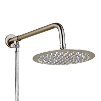Rain Shower Heads - Rainfall Style Shower Head With Shower Arm And Shower Hose