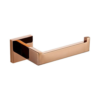 Towel Bars & Hooks - Index Bath Rose Gold Toilet Paper Holder Towel Bar Hook Hanger