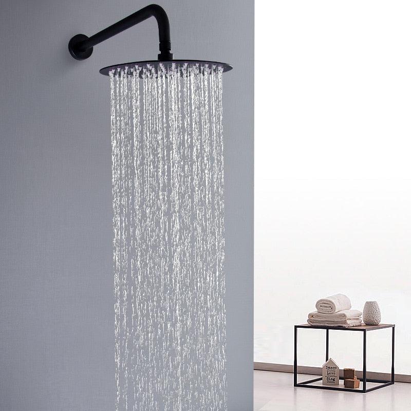 Rain Shower Heads - Round And Square Ultrathin Rain Shower Head Design Shower Accessory
