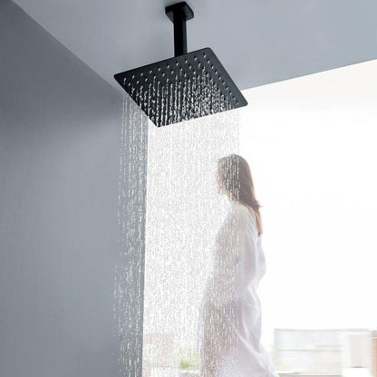 Rain Shower Heads - Round And Square Ultrathin Rain Shower Head Design Shower Accessory