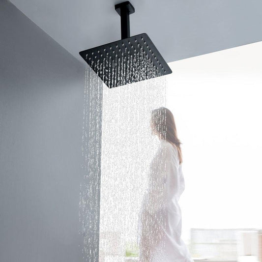Rain Shower Heads - Round And Square Ultrathin Rain Shower Head Design Shower Accessory