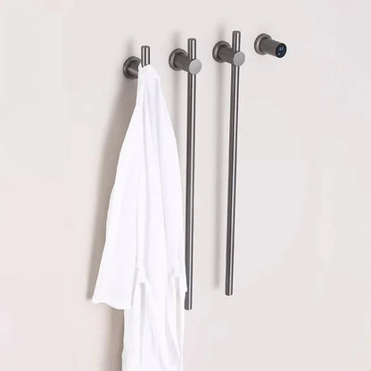 Bathroom Black Electric Towel Rack Hidden Wire Bath Towel Rail Smart Touch Control Towel Warmer Stainless Steels Bathrobe Dryer