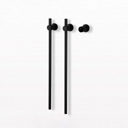 Bathroom Black Electric Towel Rack Hidden Wire Bath Towel Rail Smart Touch Control Towel Warmer Stainless Steels Bathrobe Dryer