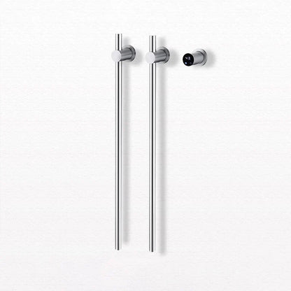 Bathroom Black Electric Towel Rack Hidden Wire Bath Towel Rail Smart Touch Control Towel Warmer Stainless Steels Bathrobe Dryer