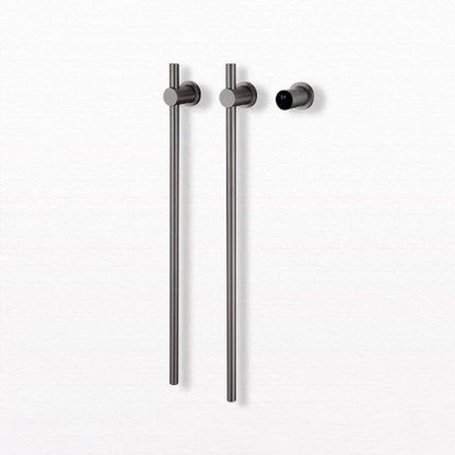 Bathroom Black Electric Towel Rack Hidden Wire Bath Towel Rail Smart Touch Control Towel Warmer Stainless Steels Bathrobe Dryer