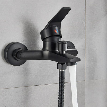 Shower Faucet - Square Bathtub Shower Faucets Floor Standing Faucet Hot Cold Water Tap