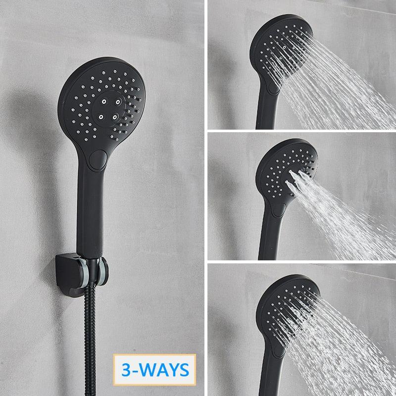 Shower Faucet - Square Bathtub Shower Faucets Floor Standing Faucet Hot Cold Water Tap