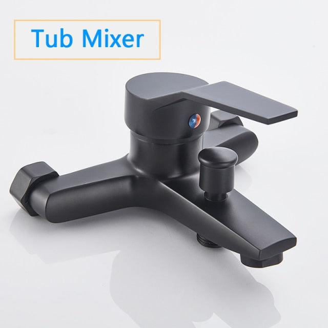 Shower Faucet - Square Bathtub Shower Faucets Floor Standing Faucet Hot Cold Water Tap