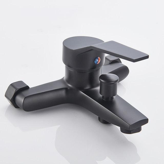 Shower Faucet - Square Bathtub Shower Faucets Floor Standing Faucet Hot Cold Water Tap