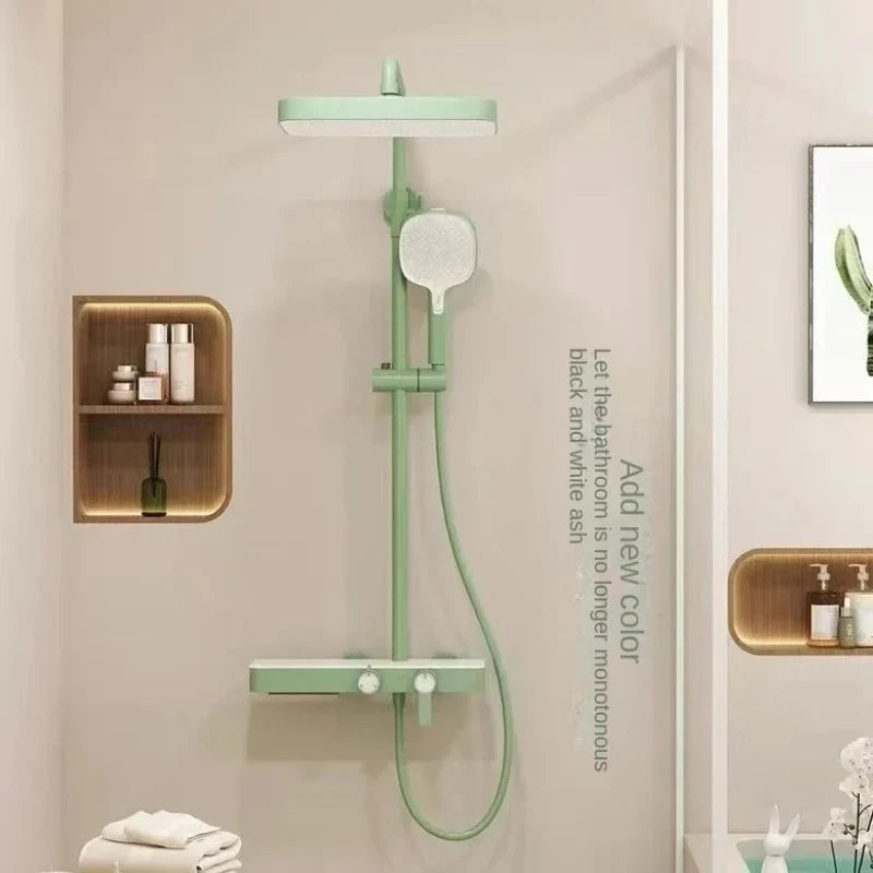 Shower Head Set Made Of High-Quality Copper Material And 304 Stainless Steel Shell With A Lifting Rotating Cute Cartoon Princess-Index Bath