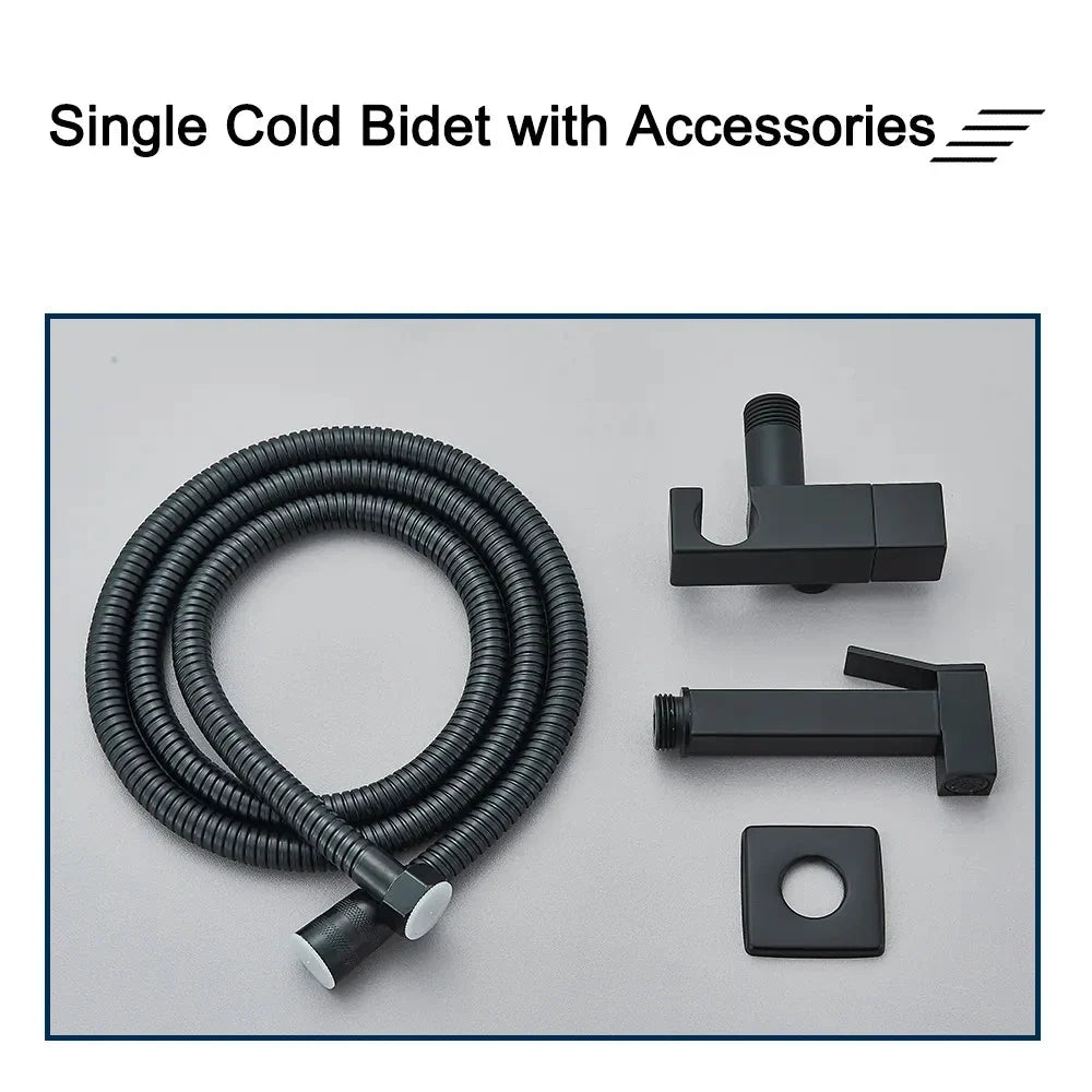 Stainless Steel Bidet Faucet Bathroom Single Toilet Bidet Sprayer-Bidet Faucet-Index Bath