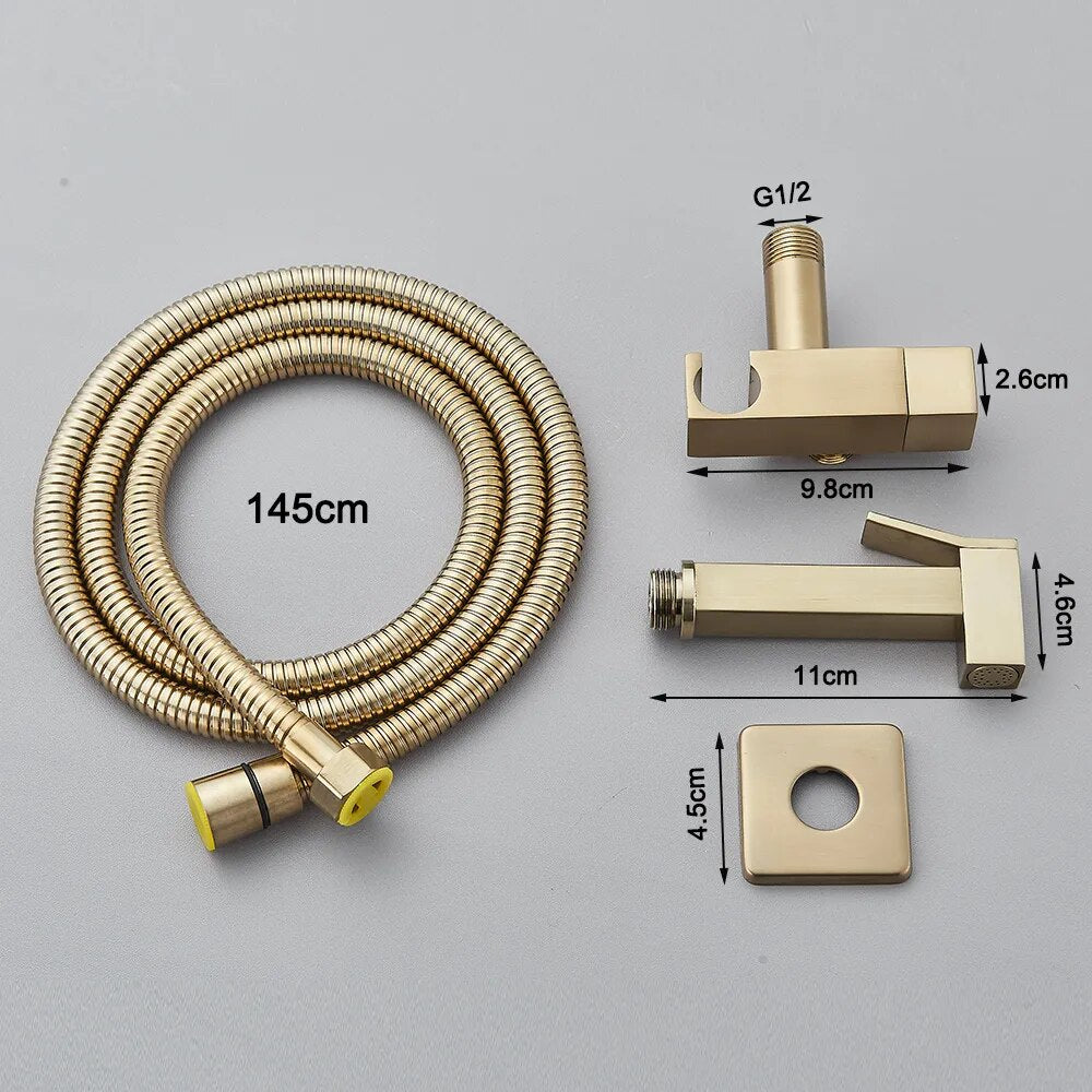 Stainless Steel Bidet Faucet Bathroom Single Toilet Bidet Sprayer-Bidet Faucet-Index Bath