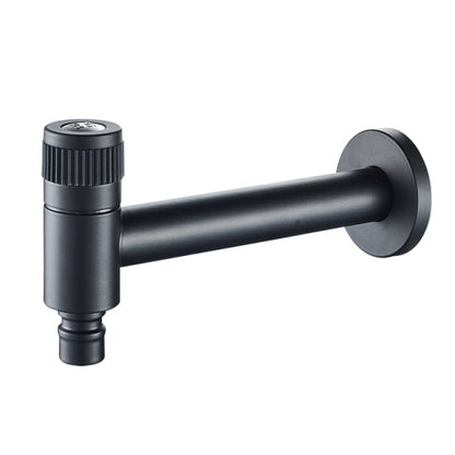 Basin Faucet - Stainless Steel Black Faucets Lengthen Outdoor Garden Faucet