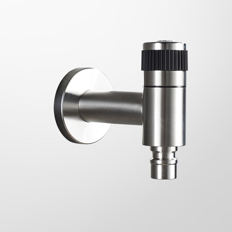 Basin Faucet - Stainless Steel Black Faucets Lengthen Outdoor Garden Faucet
