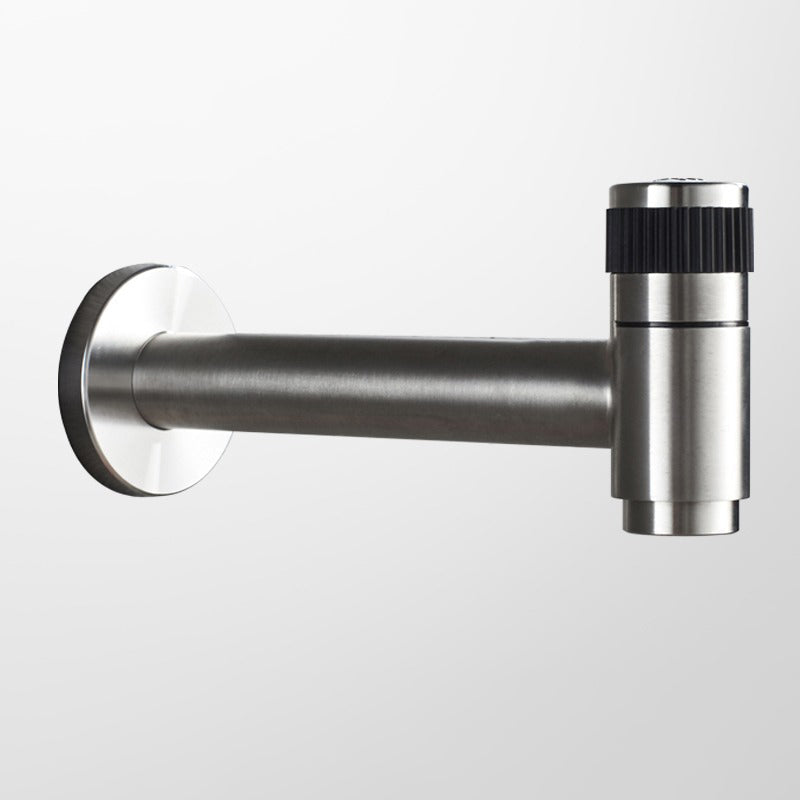 Basin Faucet - Stainless Steel Black Faucets Lengthen Outdoor Garden Faucet