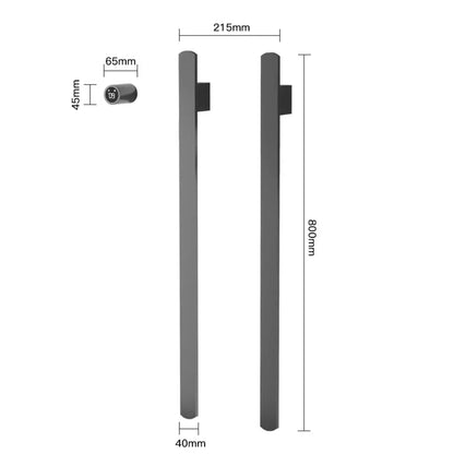 Stainless Steel Control Heated Warmer Smart Touch Towel Bathroom Rack