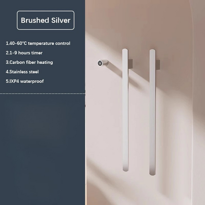 Stainless Steel Control Heated Warmer Smart Touch Towel Bathroom Rack